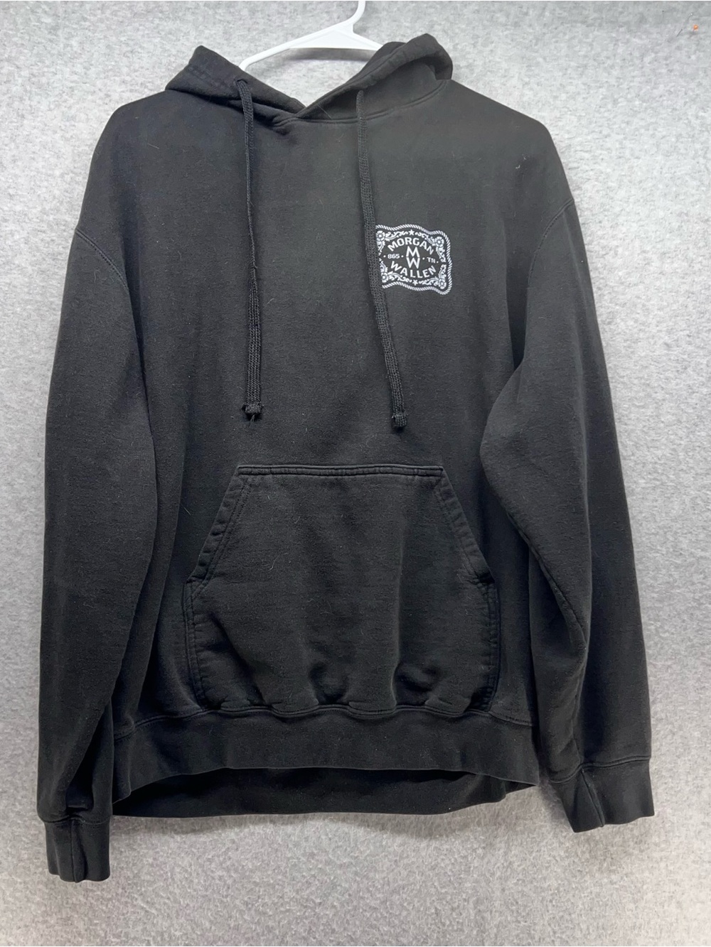 Tultex Black Pullover Hoodie with Small Chest Graphic